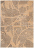 Clara Abstract Paintbrush Gold Rug - Floorsome - Area Rug - CLAR160C104 - Area Rug