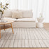 Clara Distressed Thick Lines Beige Grey Rug - Floorsome - Area Rug - CLAR160C107 - Area Rug