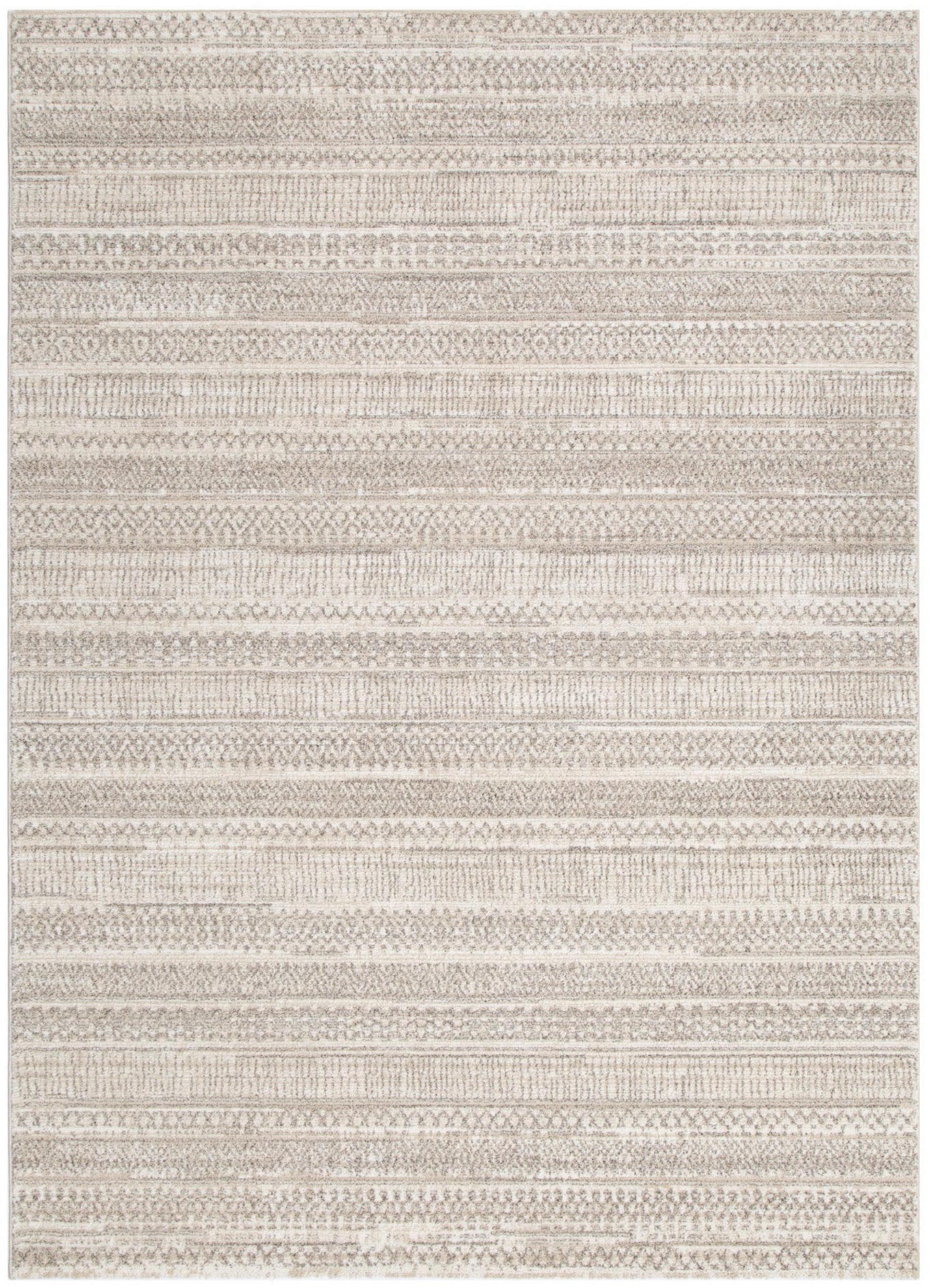 Clara Distressed Tribal Beige Rug - Floorsome - Area Rug - CLAR160C101 - Area Rug