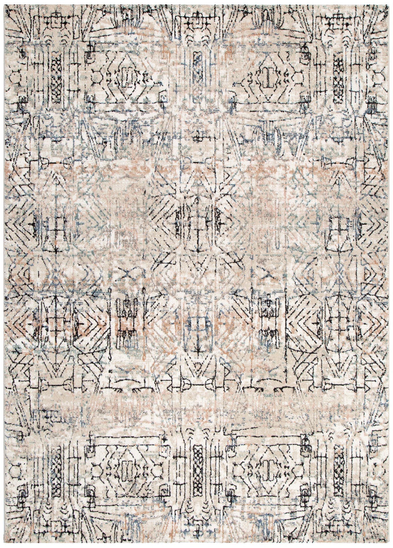 Clara Graffiti Multi Rug - Floorsome - Area Rug - CLAR160C105 - Area Rug