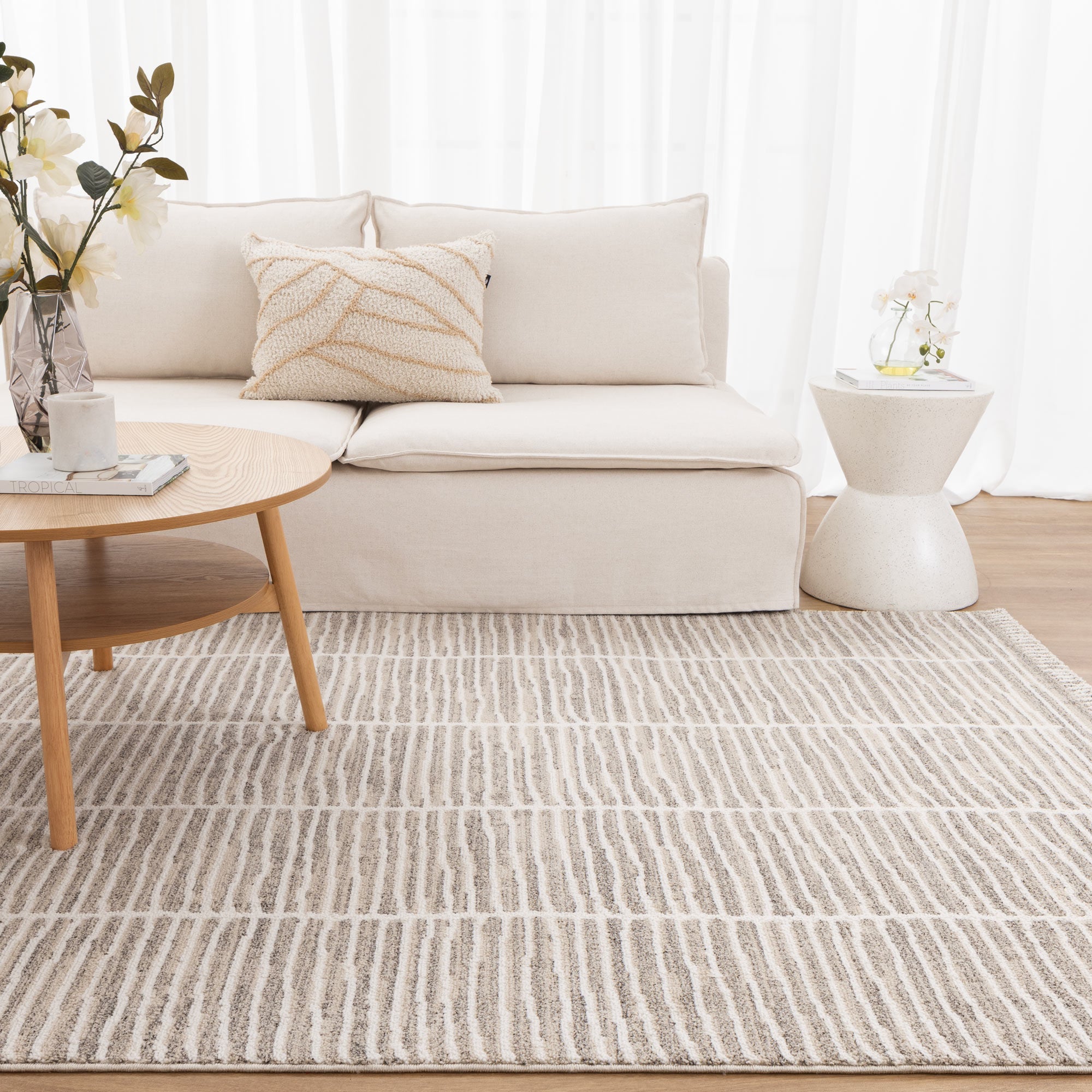 Clara Scandi Beige Rug - Floorsome - Area Rug - CLAR160C109 - Area Rug
