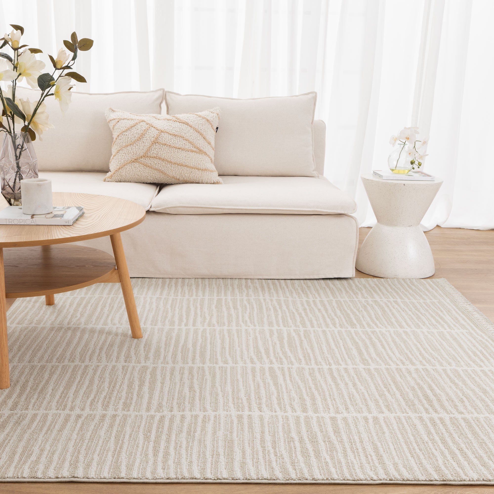 Clara Scandi Cream Rug - Floorsome - Area Rug - CLAR160C108 - Area Rug