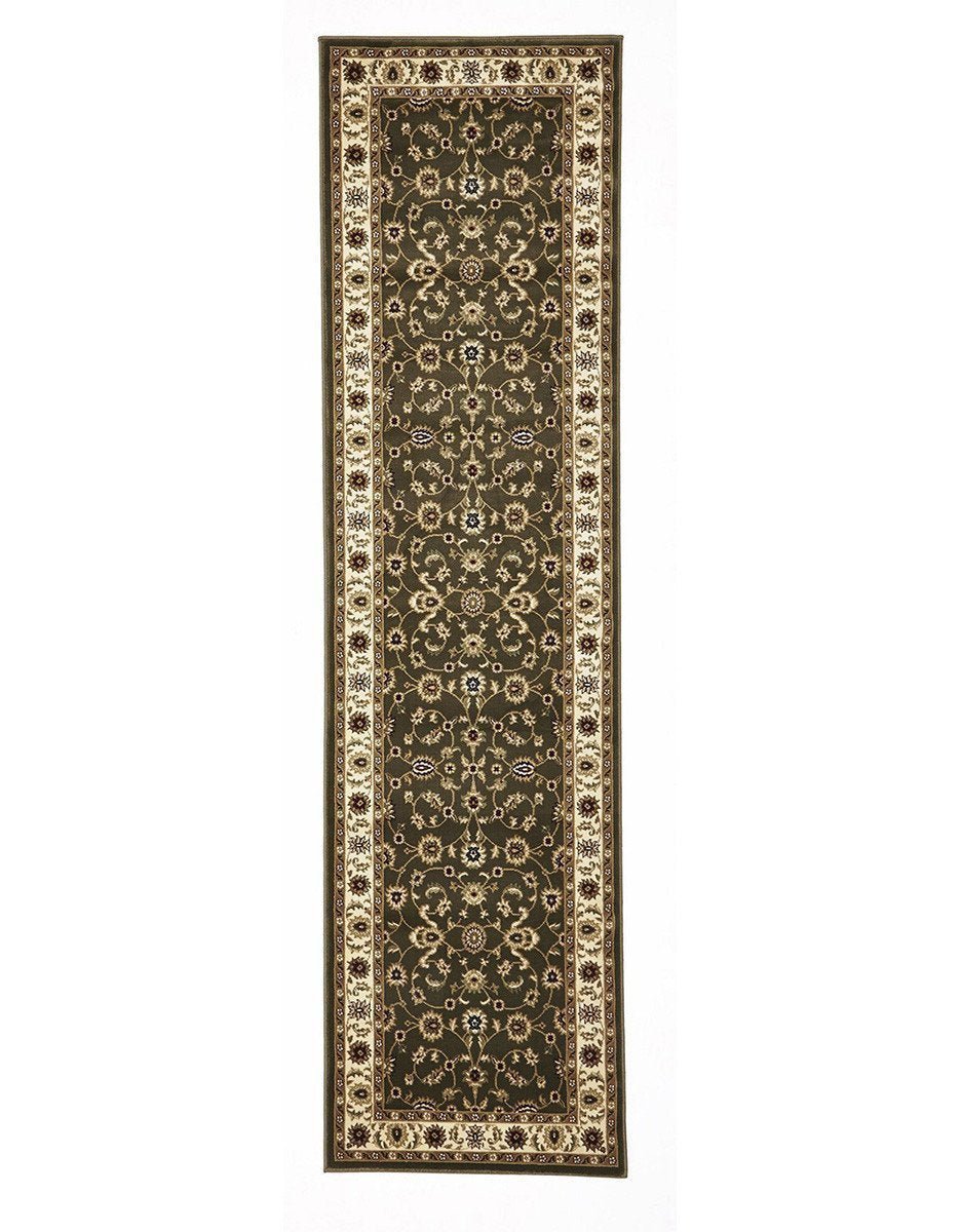 Classic Rug Green with Ivory Border - Floorsome - Traditional - SYD - 1 - GI - 150X80 - Traditional