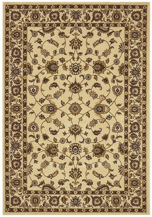 Classic Rug Ivory with Ivory Border - Floorsome - Traditional