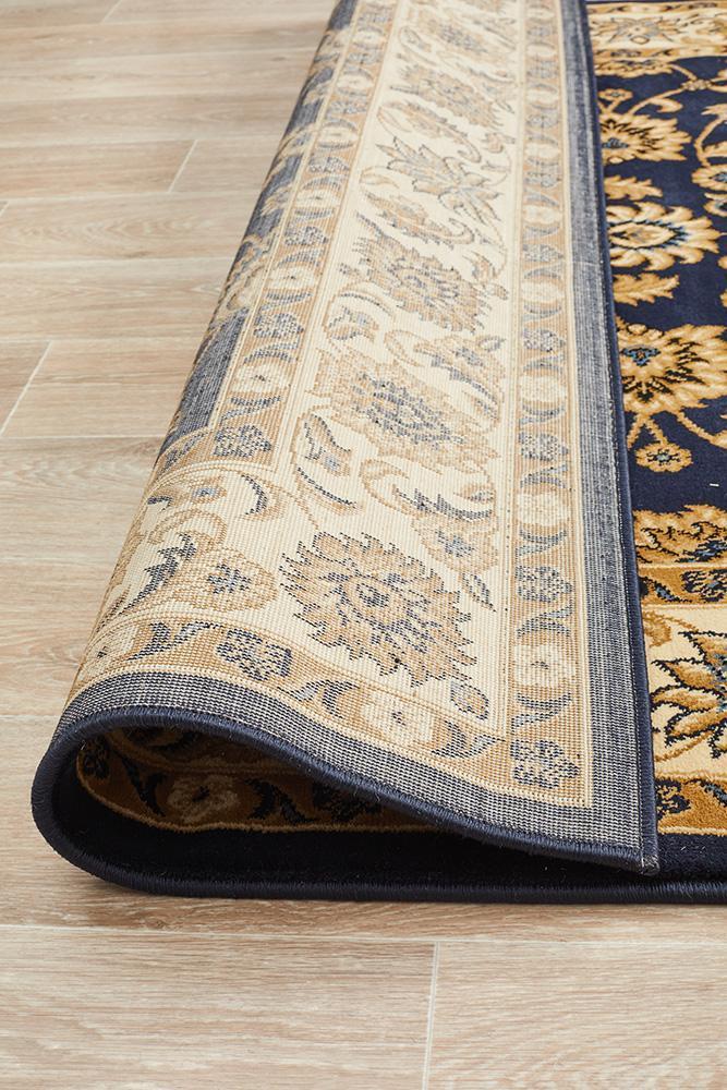 Classic Rug Navy with Ivory Border - Floorsome - Traditional - SYD - 1 - NI - 150X80 - Traditional