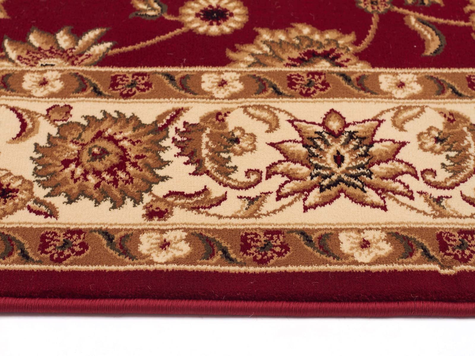 Classic Rug Red with Ivory Border Runner - Floorsome - Traditional - SYD - 1 - RI - 300X80 - Traditional
