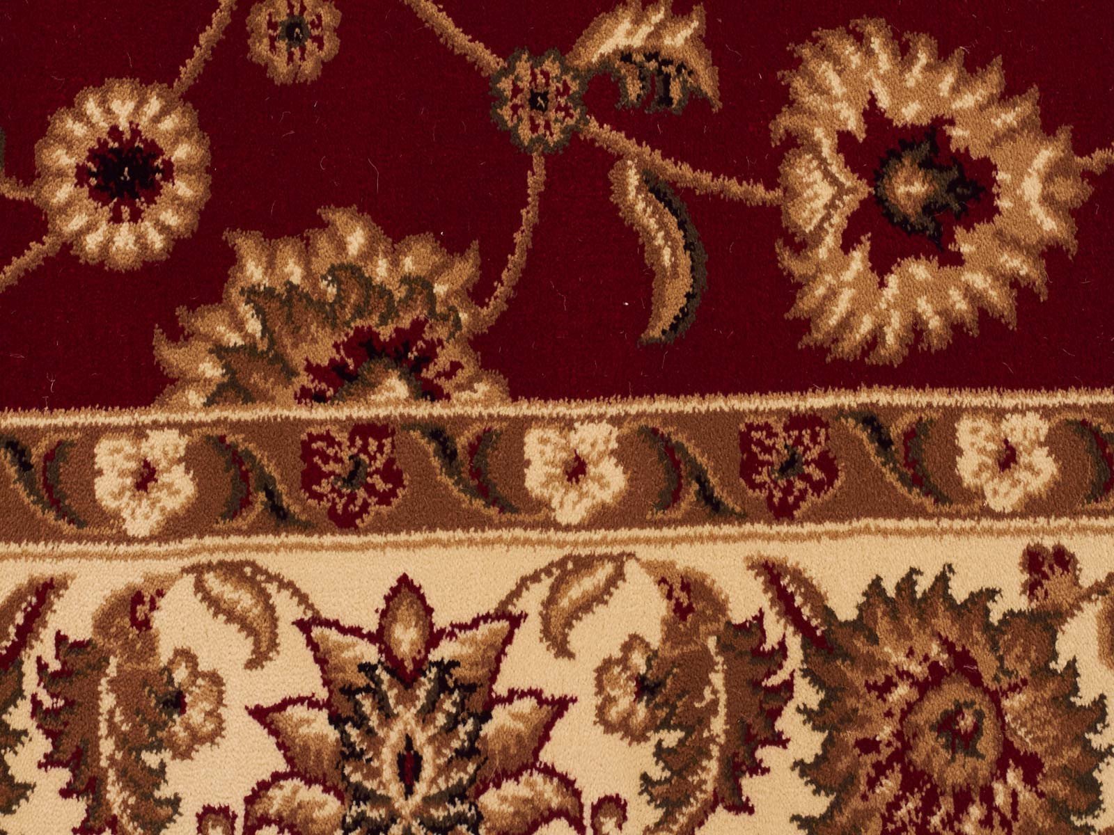 Classic Rug Red with Ivory Border Runner - Floorsome - Traditional - SYD - 1 - RI - 300X80 - Traditional