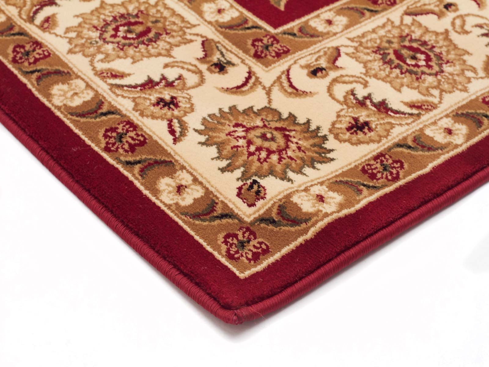 Classic Rug Red with Ivory Border Runner - Floorsome - Traditional - SYD - 1 - RI - 300X80 - Traditional