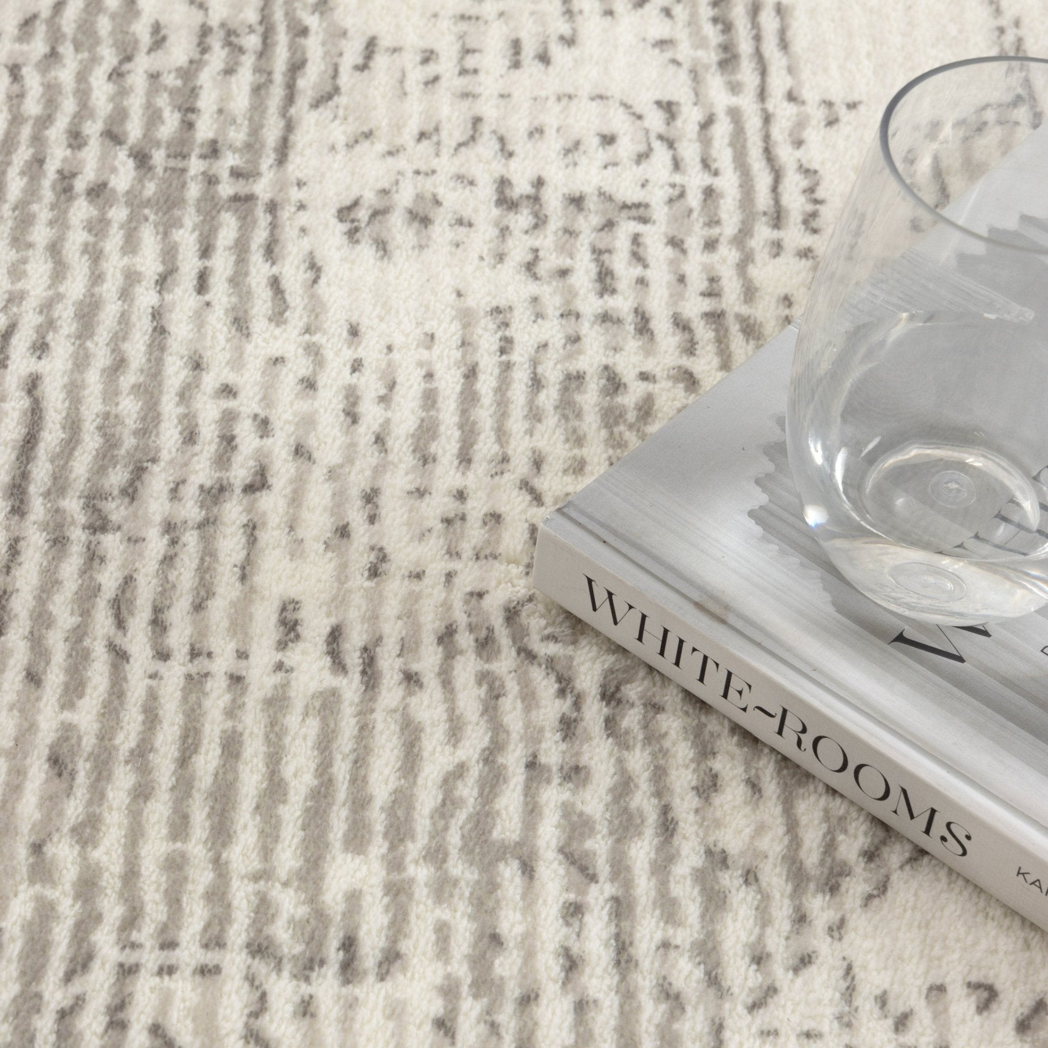 Cloud Distressed Medallion Cream Beige Washable Rug - Floorsome - Rug - FAIR16008 - Rug