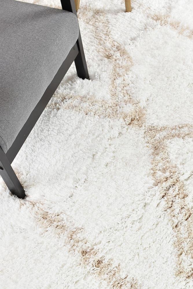 Cobi Shaggy Beige White Rug 8745A - Floorsome - Shaggy - MASCOT - 8745A - BEIGE - WHITE - 80X150 - Shaggy