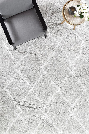 Cobi Shaggy Light Grey Rug 8744A - Floorsome - SHAGGY