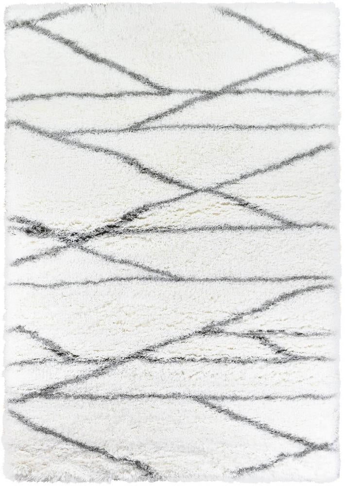 Cobi Shaggy White Rug 8741A - Floorsome - Shag