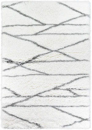 Cobi Shaggy White Rug 8741A - Floorsome - Shag