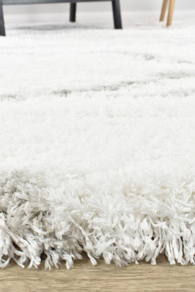 Cobi Shaggy White Rug 8741A - Floorsome - Shag - MASCOT - 8741A - WHITE - WHITE - 80X150 - Shag