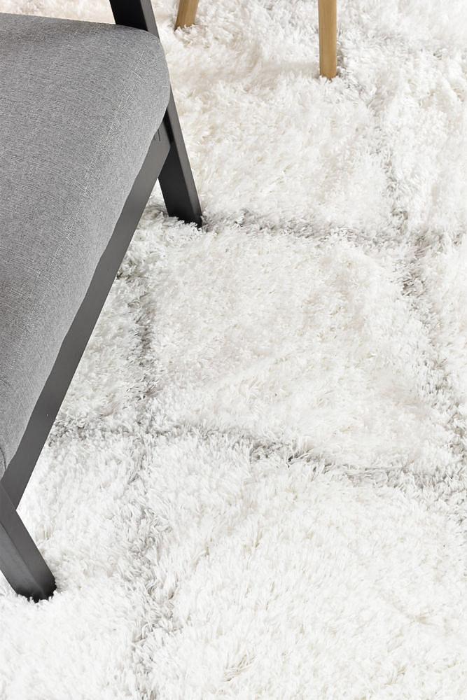 Cobi Shaggy White Rug 8744A - Floorsome - SHAGGY - MASCOT - 8744A - WHITE - WHITE - 80X150 - SHAGGY