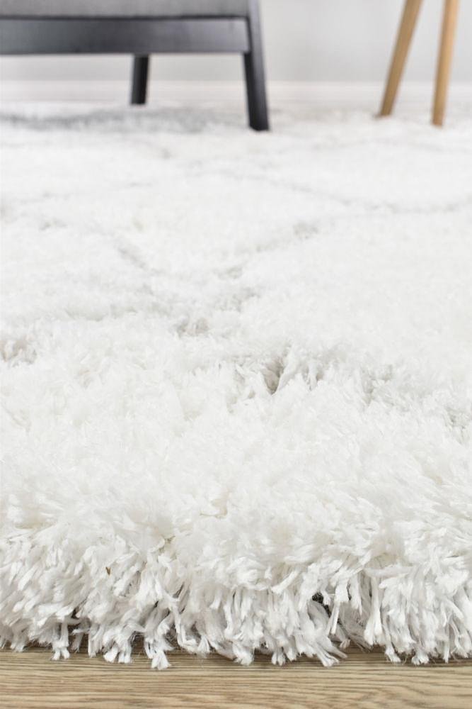 Cobi Shaggy White Rug 8744A - Floorsome - SHAGGY - MASCOT - 8744A - WHITE - WHITE - 80X150 - SHAGGY