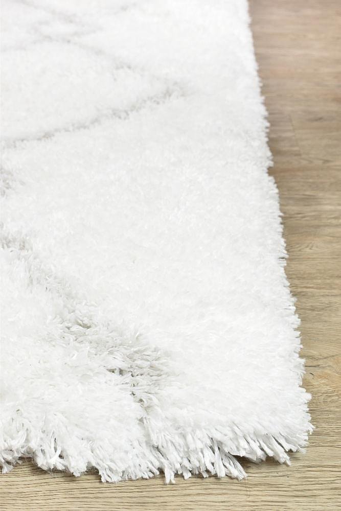Cobi Shaggy White Rug 8744A - Floorsome - SHAGGY - MASCOT - 8744A - WHITE - WHITE - 80X150 - SHAGGY
