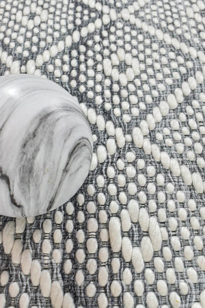 Collins Soapstone Wool Rug - Floorsome - FLATWEAVE
