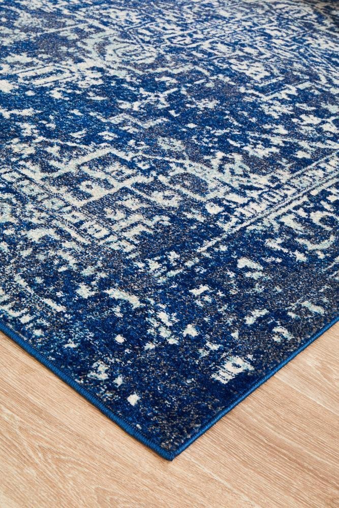 Contrast Navy Transitional Rug - Floorsome - Modern - EVO - 253 - NAVY - 230X160 - Modern