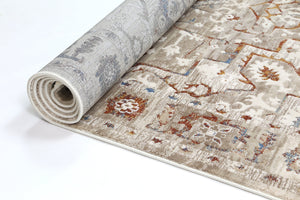 Cordelia Medalion Beige Multi Rug - Floorsome - Rug