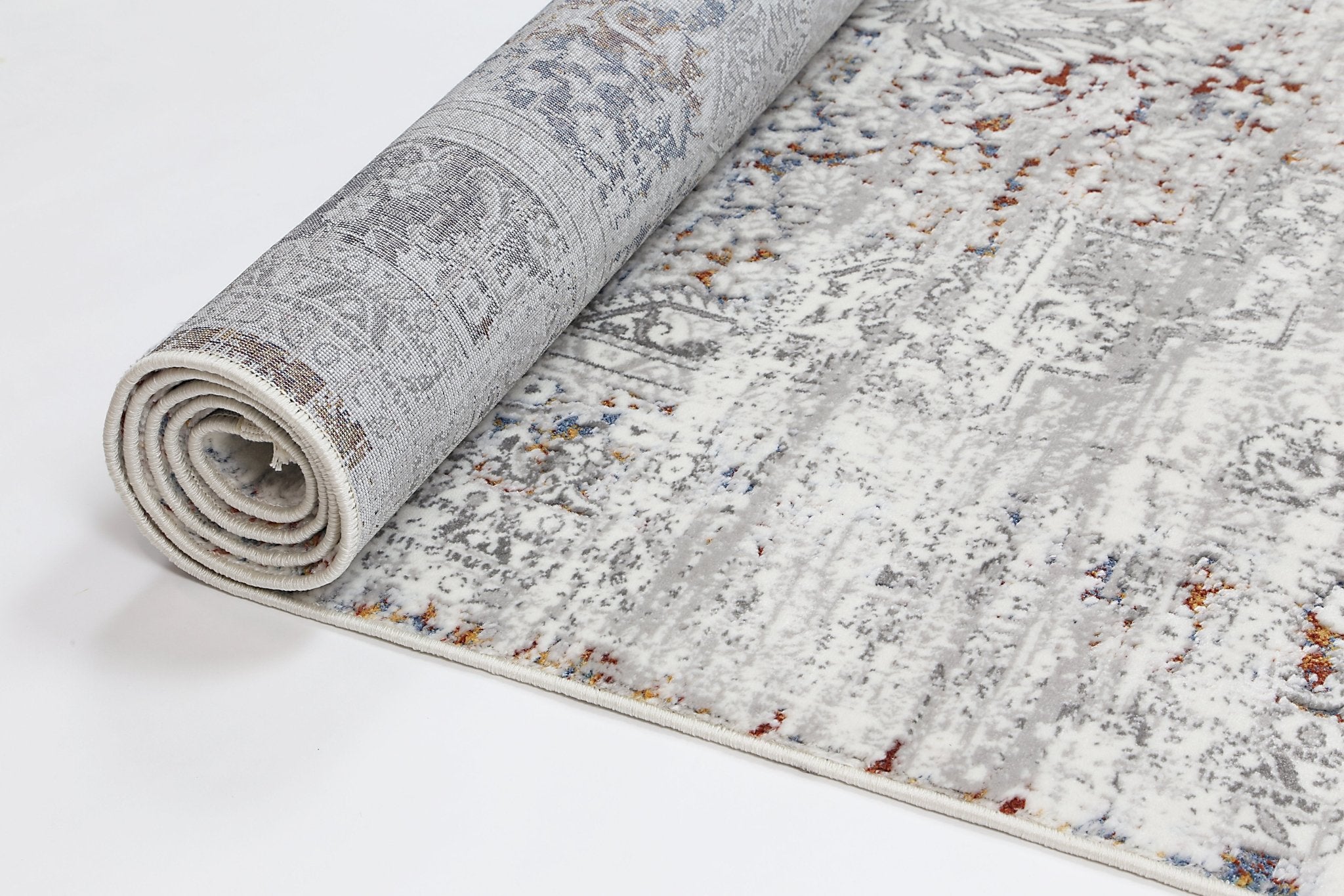 Cordelia Medalion Grey Multi Rug - Floorsome - Rug - BOHE16006GMUL - Rug
