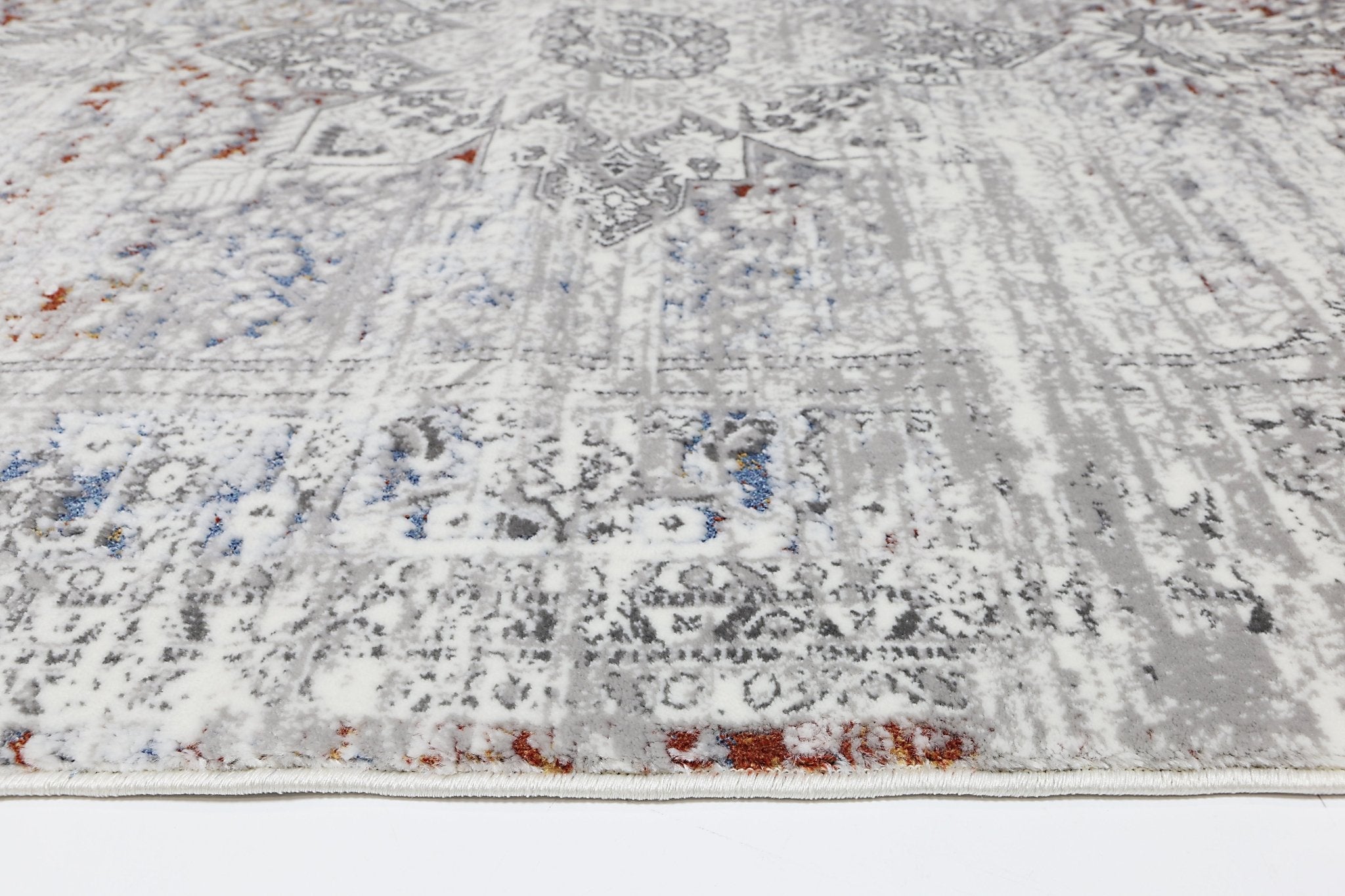 Cordelia Medalion Grey Multi Rug - Floorsome - Rug - BOHE16006GMUL - Rug