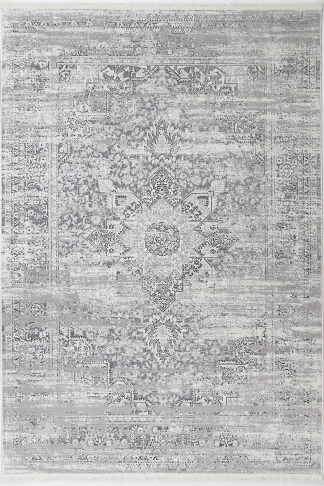 Cordelia Medalion Grey Rug - Floorsome - Rug - BOHE16006GREY - Rug