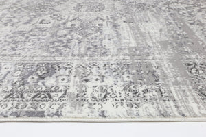 Cordelia Medalion Grey Rug - Floorsome - Rug