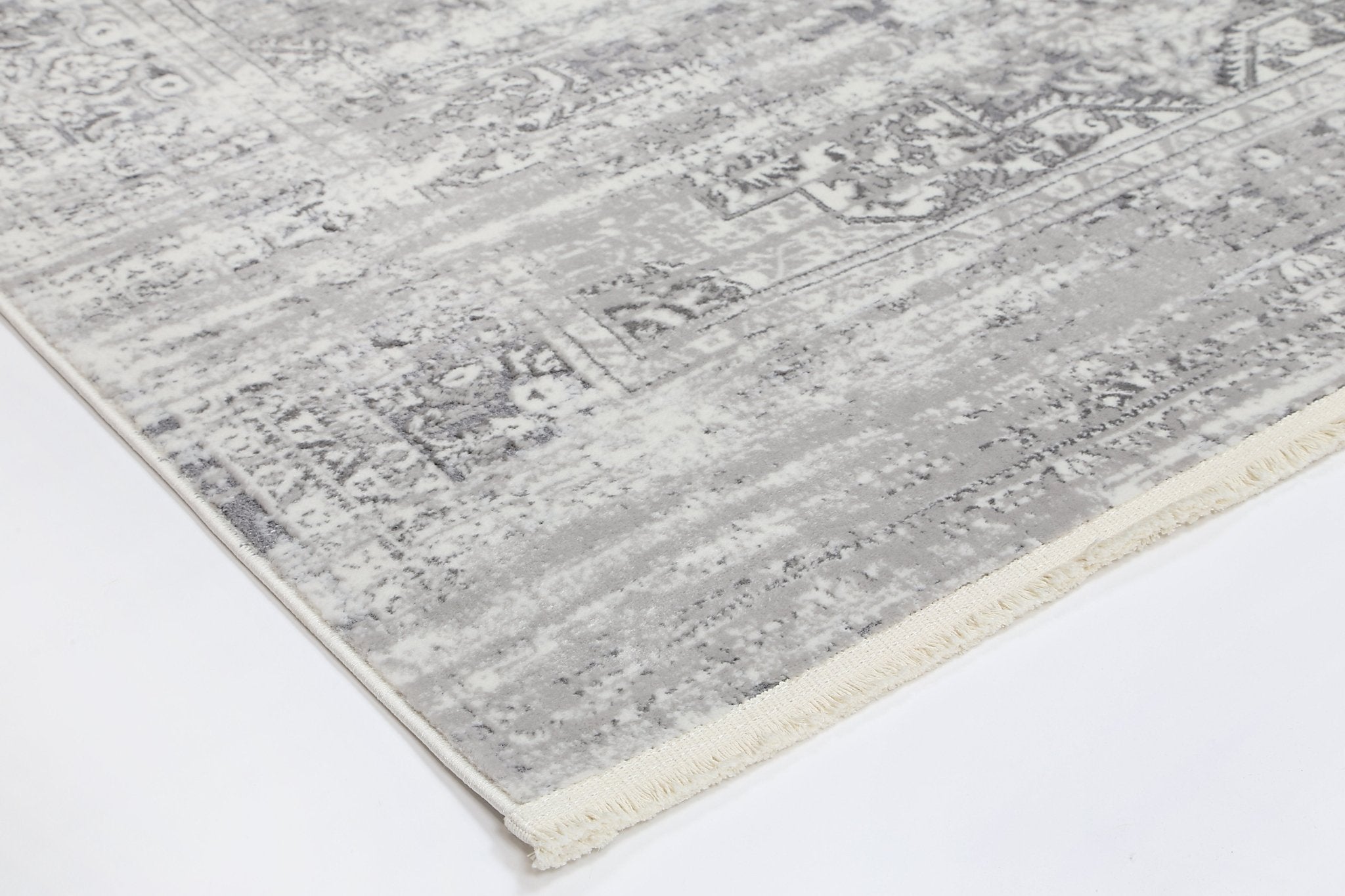 Cordelia Medalion Grey Rug - Floorsome - Rug - BOHE16006GREY - Rug