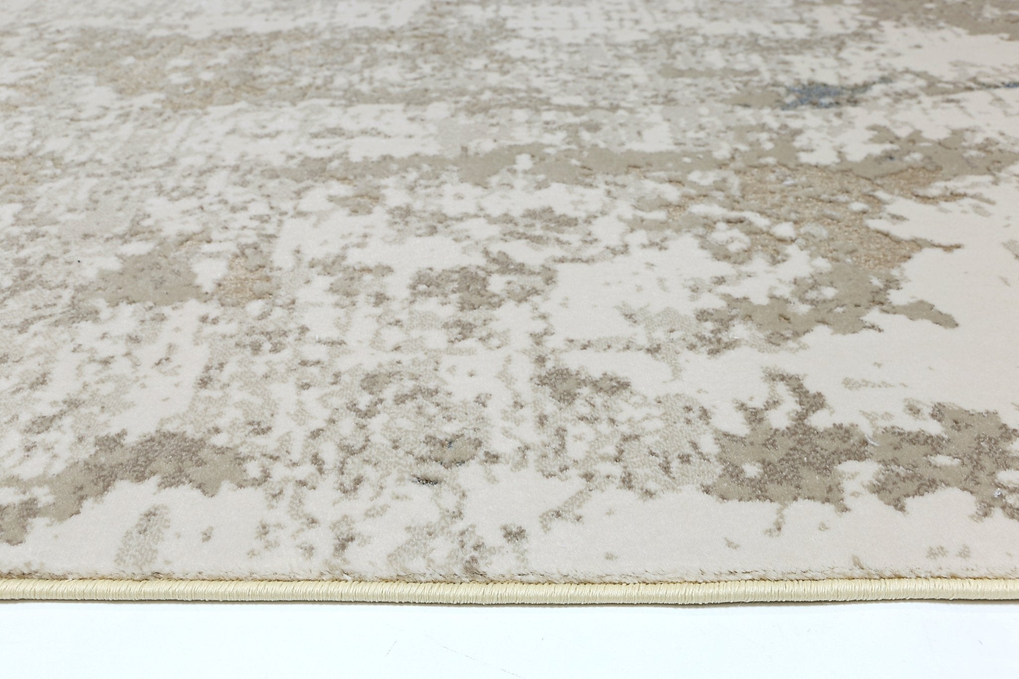 Cordelia One Modern Beige Blue Rug - Floorsome - Rug - BOHE16001BBLU - Rug