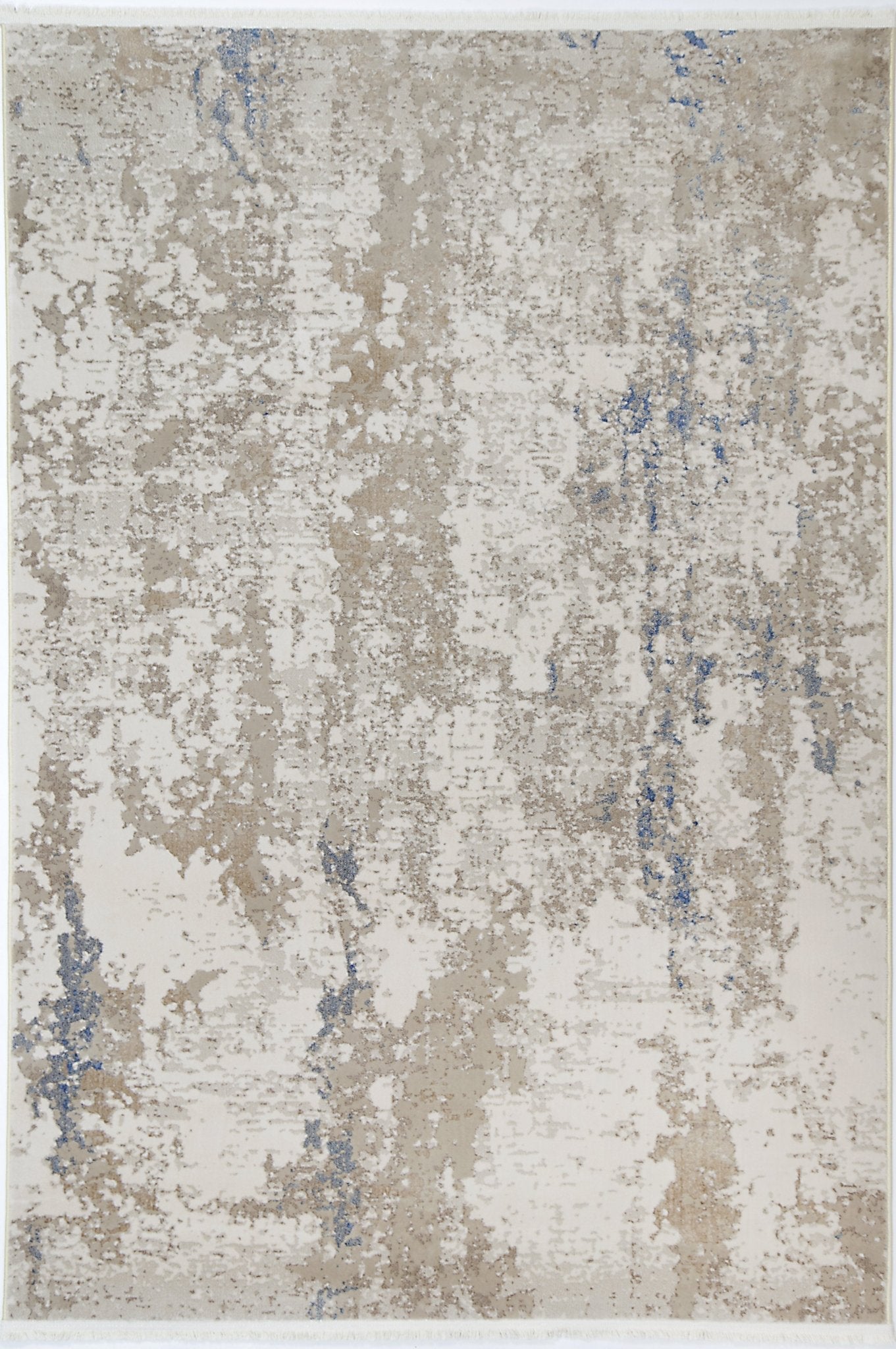 Cordelia One Modern Beige Blue Rug - Floorsome - Rug - BOHE16001BBLU - Rug