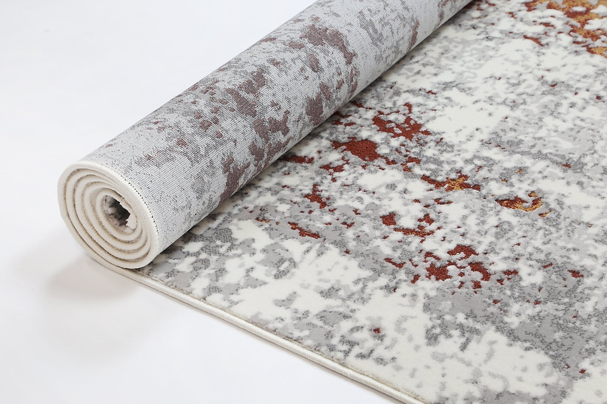 Cordelia One Modern Grey Terracotta Rug - Floorsome - Rug - BOHE16001GTER - Rug