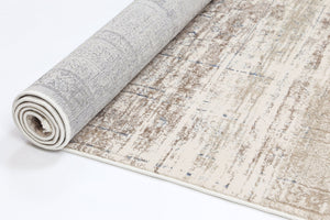 Cordelia Traditional Grey Blue Rug - Floorsome - Rug