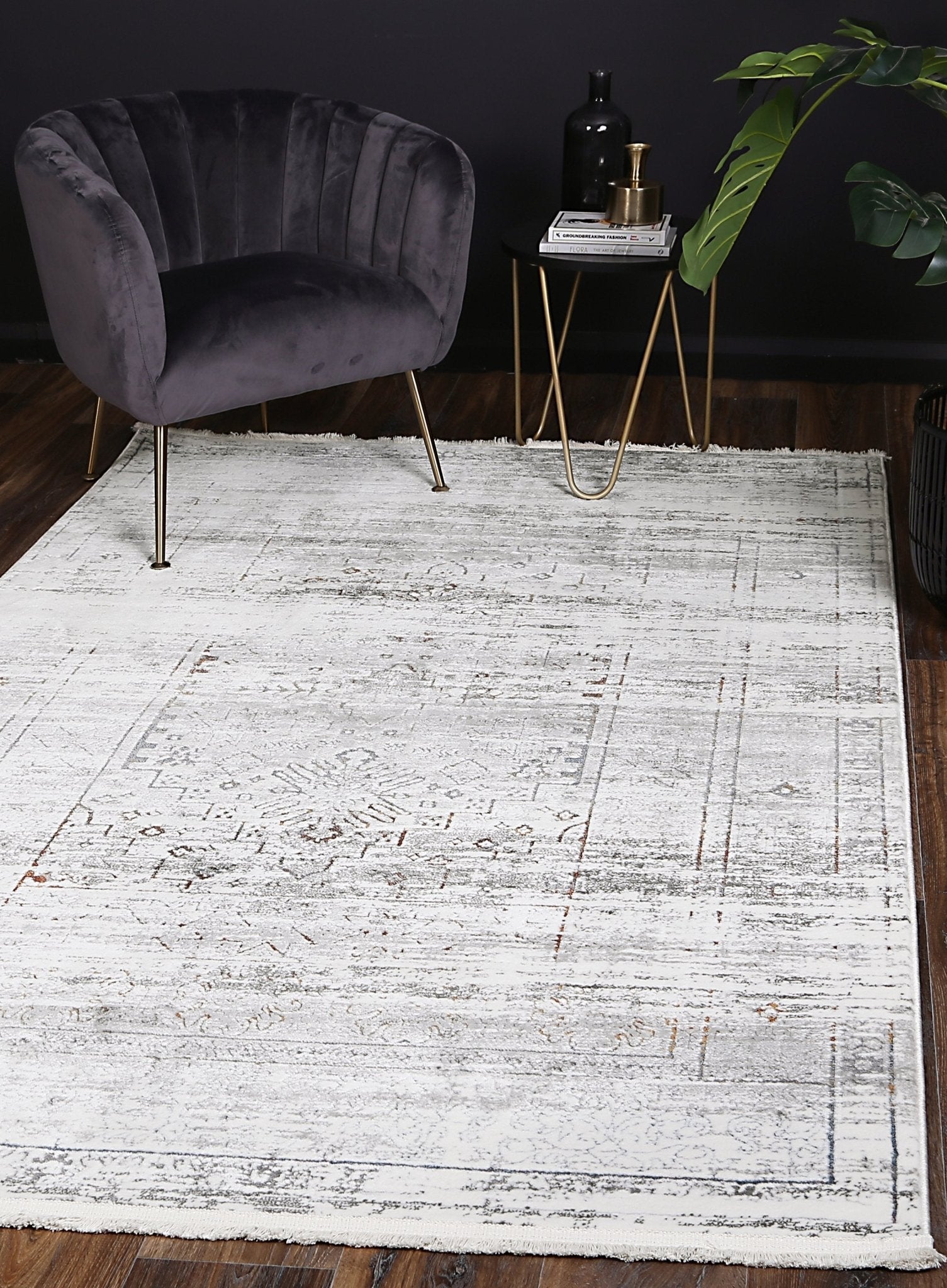 Cordelia Traditional Grey Multi Rug - Floorsome - Rug - BOHE16004GMUL - Rug