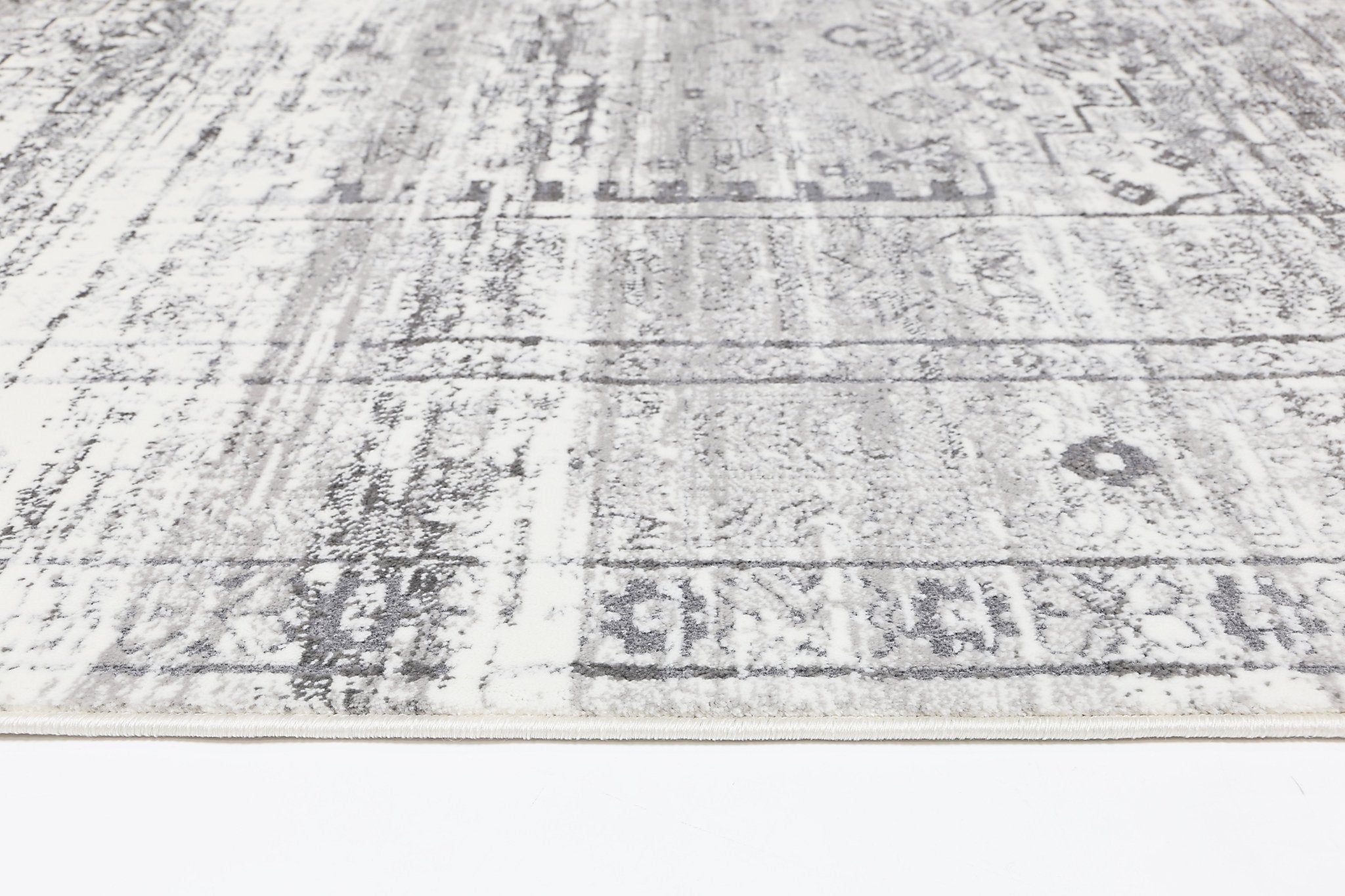 Cordelia Traditional Grey Rug - Floorsome - Rug