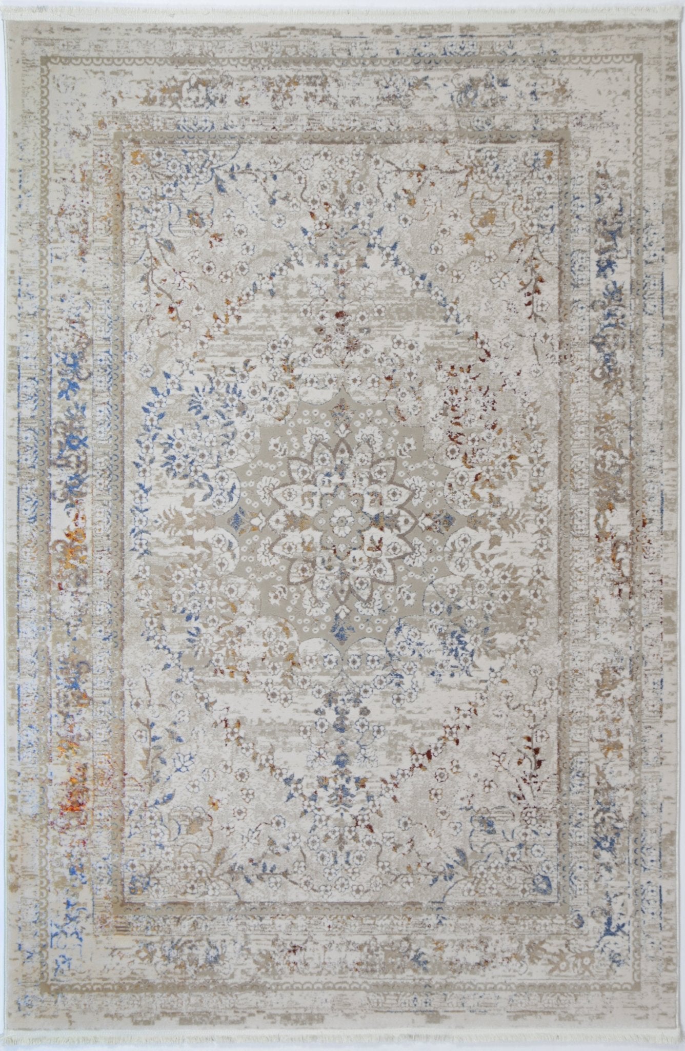 Cordelia Vintage Medalion Beige Multi Rug - Floorsome - Rug - BOHE16008BMUL - Rug