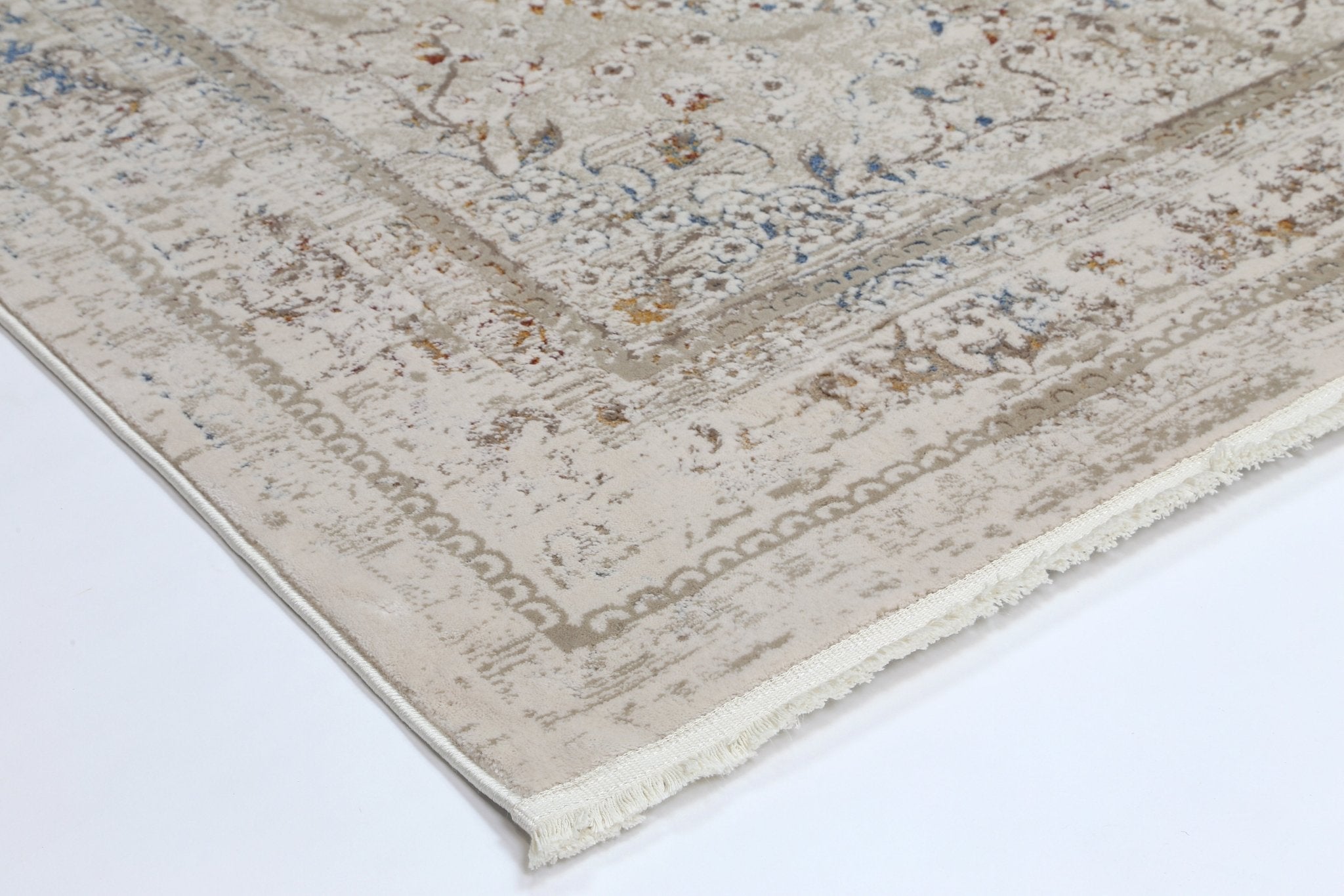 Cordelia Vintage Medalion Beige Multi Rug - Floorsome - Rug - BOHE16008BMUL - Rug