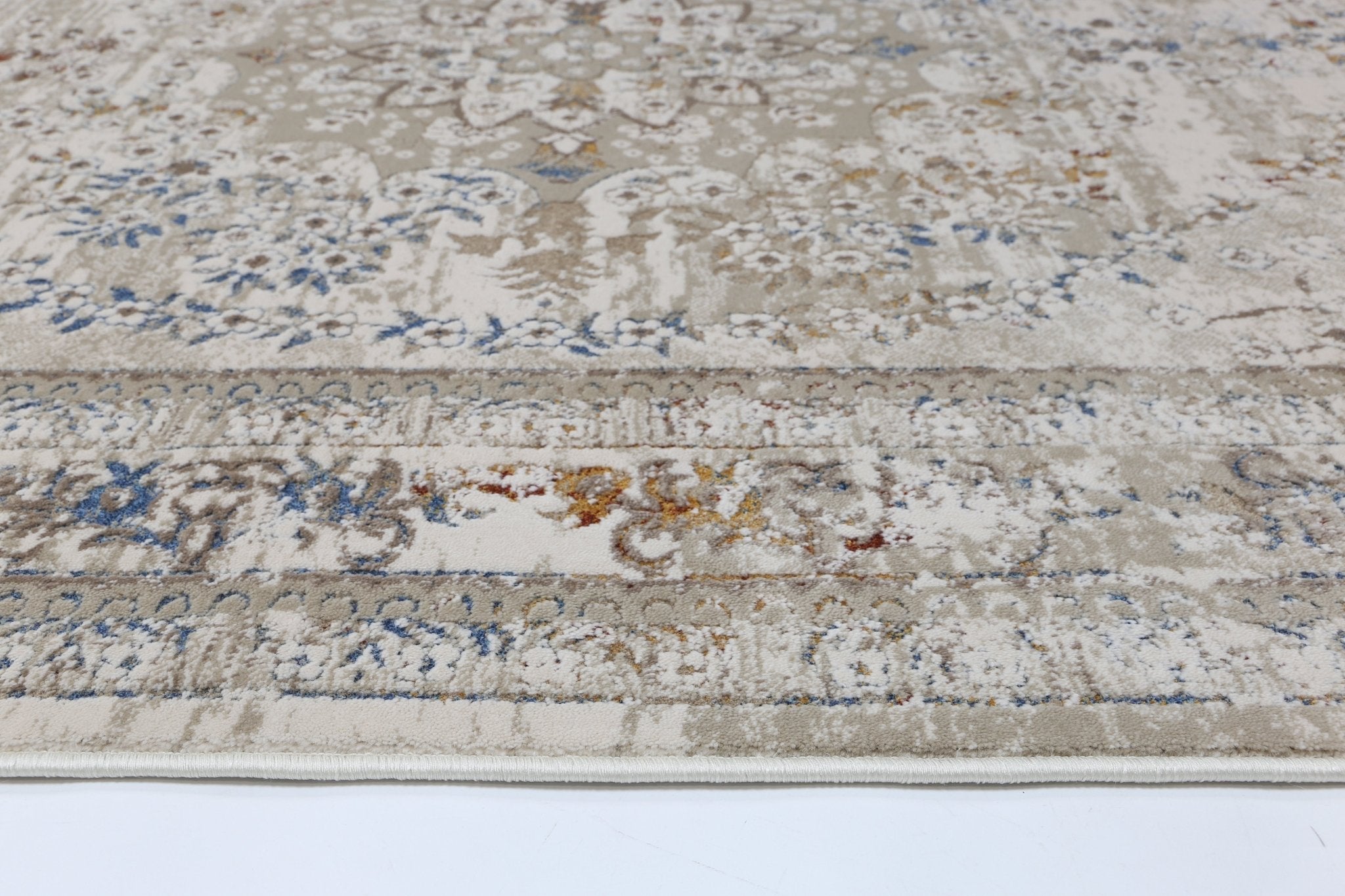 Cordelia Vintage Medalion Beige Multi Rug - Floorsome - Rug - BOHE16008BMUL - Rug