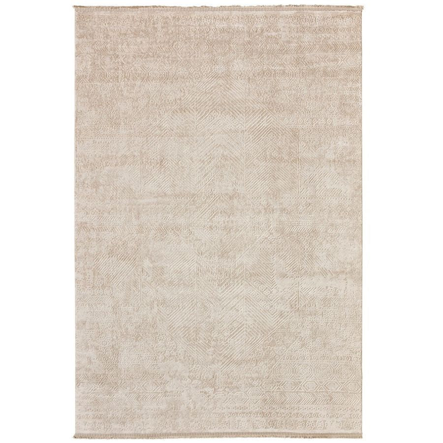 Corin Beige Distressed Rug - Floorsome
