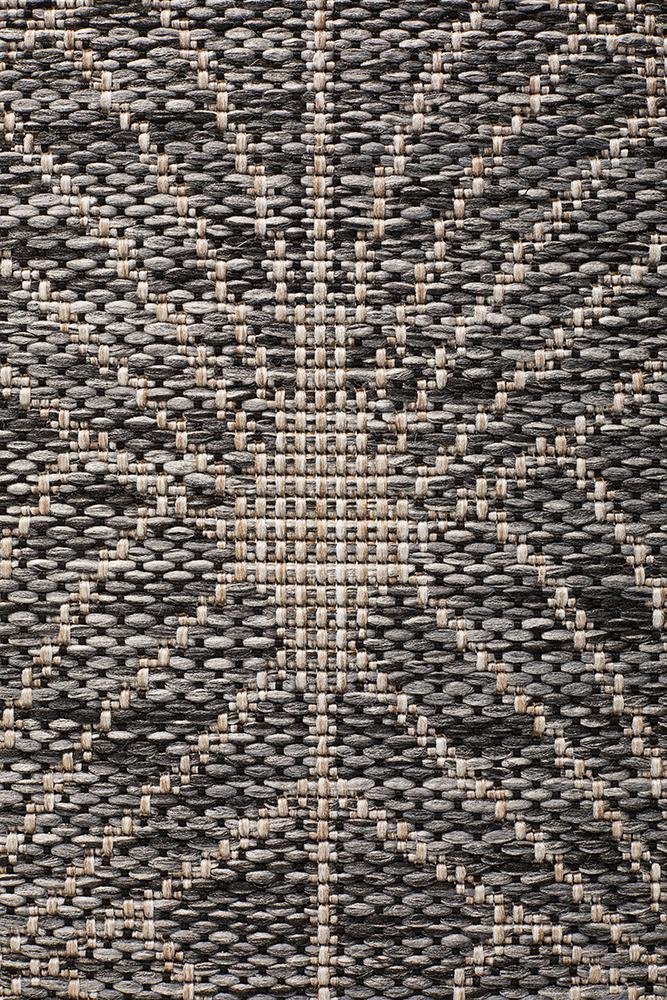 Courtyard 5502 Black Indoor Outdoor Runner Rug - Floorsome - Outdoor Rugs - TER - 5502 - BLK - 300X80 - Outdoor Rugs