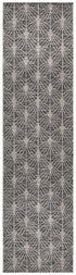 Courtyard 5502 Black Indoor Outdoor Runner Rug - Floorsome - Outdoor Rugs - TER - 5502 - BLK - 300X80 - Outdoor Rugs