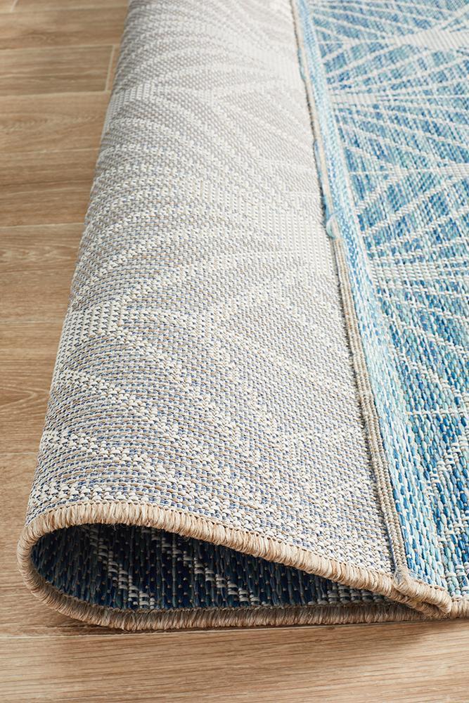Courtyard 5502 Blue Indoor Outdoor Rug - Floorsome - Outdoor Rugs - TER - 5502 - BLU - 230X160 - Outdoor Rugs