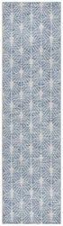 Courtyard 5502 Blue Indoor Outdoor Runner Rug - Floorsome - Outdoor Rugs - TER - 5502 - BLU - 300X80 - Outdoor Rugs