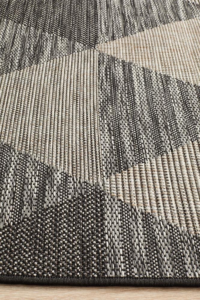 Courtyard 5503 Black Indoor Outdoor Rug - Floorsome - Outdoor Rugs - TER - 5503 - BLK - 230X160 - Outdoor Rugs