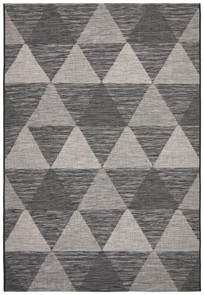 Courtyard 5503 Black Indoor Outdoor Rug - Floorsome - Outdoor Rugs - TER - 5503 - BLK - 230X160 - Outdoor Rugs