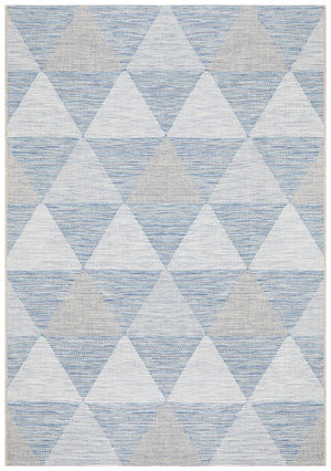Courtyard 5503 Blue Indoor Outdoor Rug - Floorsome - Outdoor Rugs