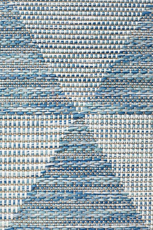 Courtyard 5503 Blue Indoor Outdoor Runner Rug - Floorsome - Outdoor Rugs
