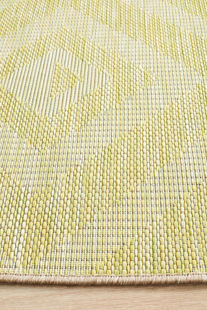 Courtyard 5504 Green Indoor Outdoor Rug - Floorsome - Outdoor Rugs