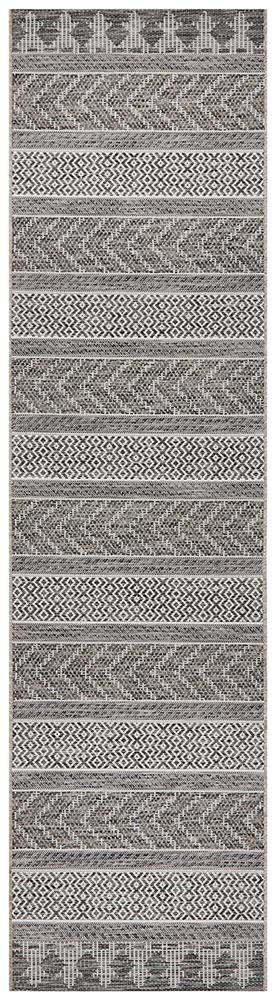 Courtyard 5505 Grey Indoor Outdoor Runner Rug - Floorsome - Outdoor Rugs - TER - 5505 - GRY - 300X80 - Outdoor Rugs