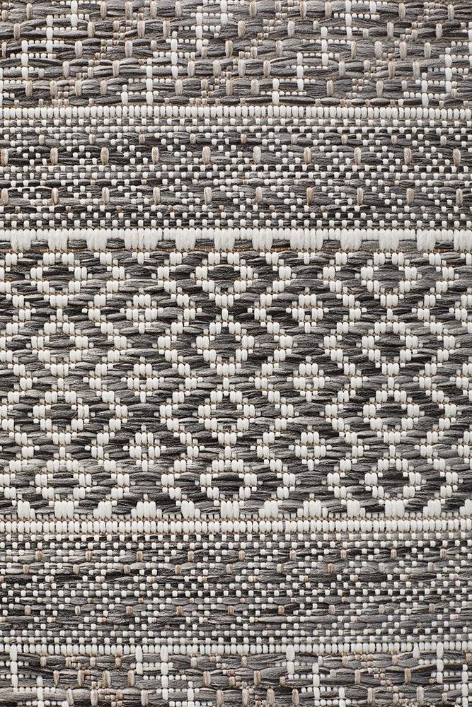 Courtyard 5505 Grey Indoor Outdoor Runner Rug - Floorsome - Outdoor Rugs - TER - 5505 - GRY - 300X80 - Outdoor Rugs
